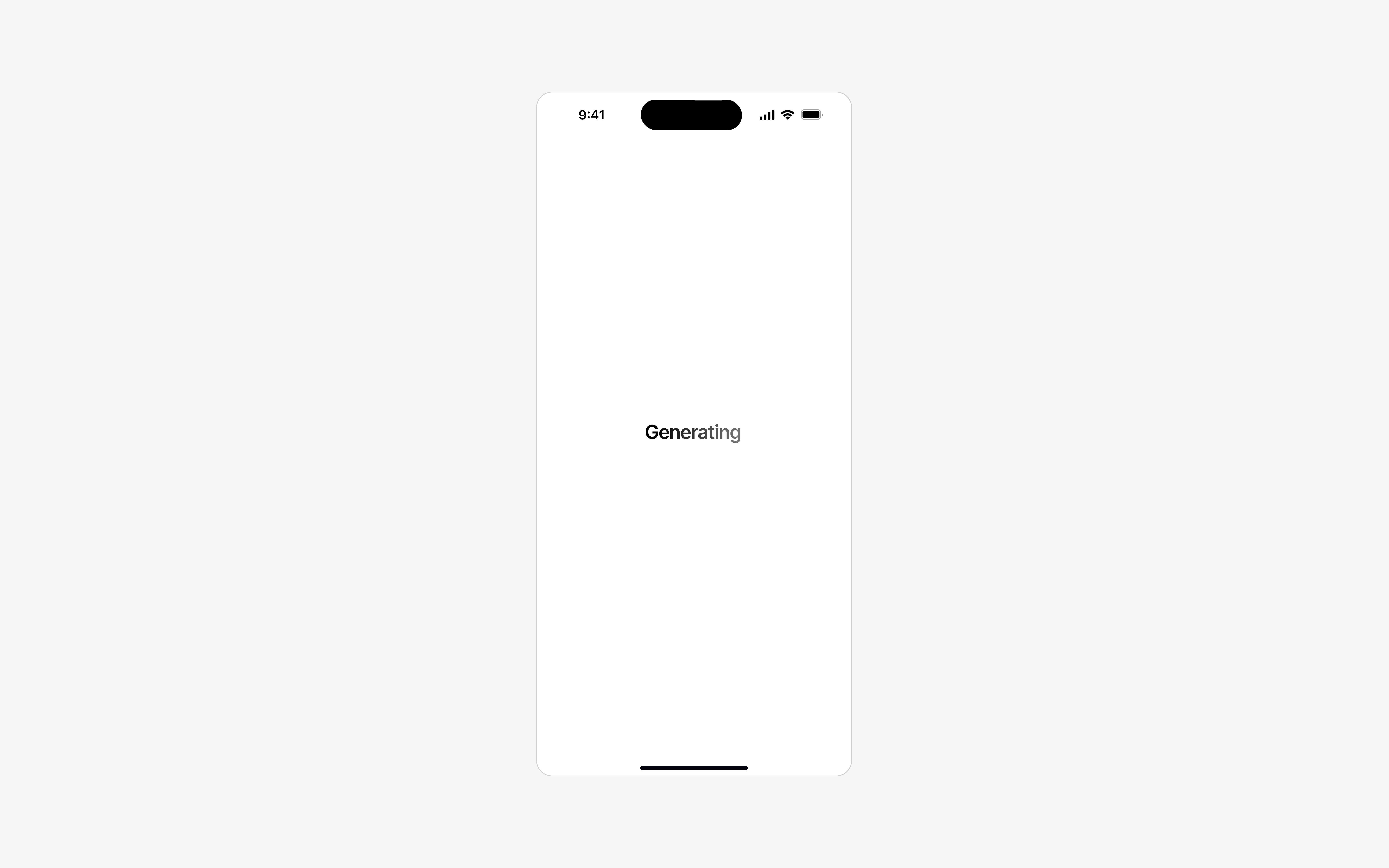 Spectra generating loader screen